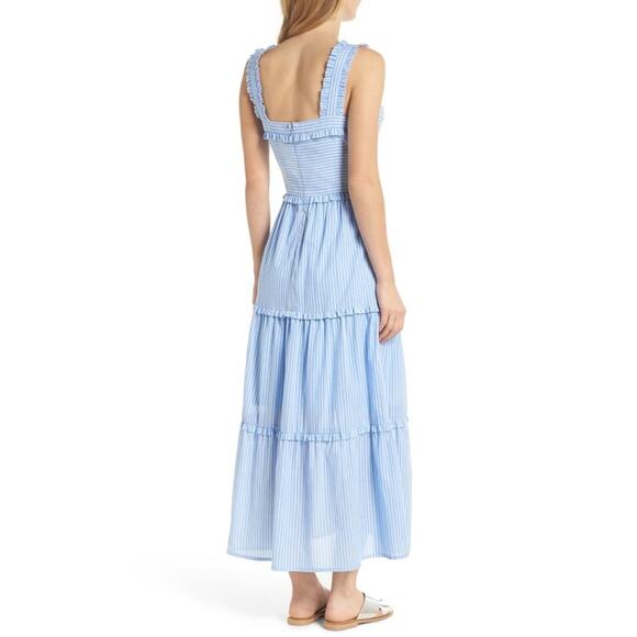 Gal Meets Glam Courtney Rio Stripe Maxi Dress 18 - Picture 2 of 7